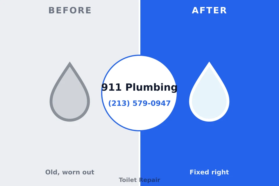 Before and after: plumbing repair Clarksburg, MD